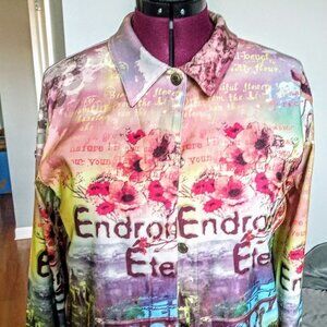 Impulse California Paris Theme Print Jacket